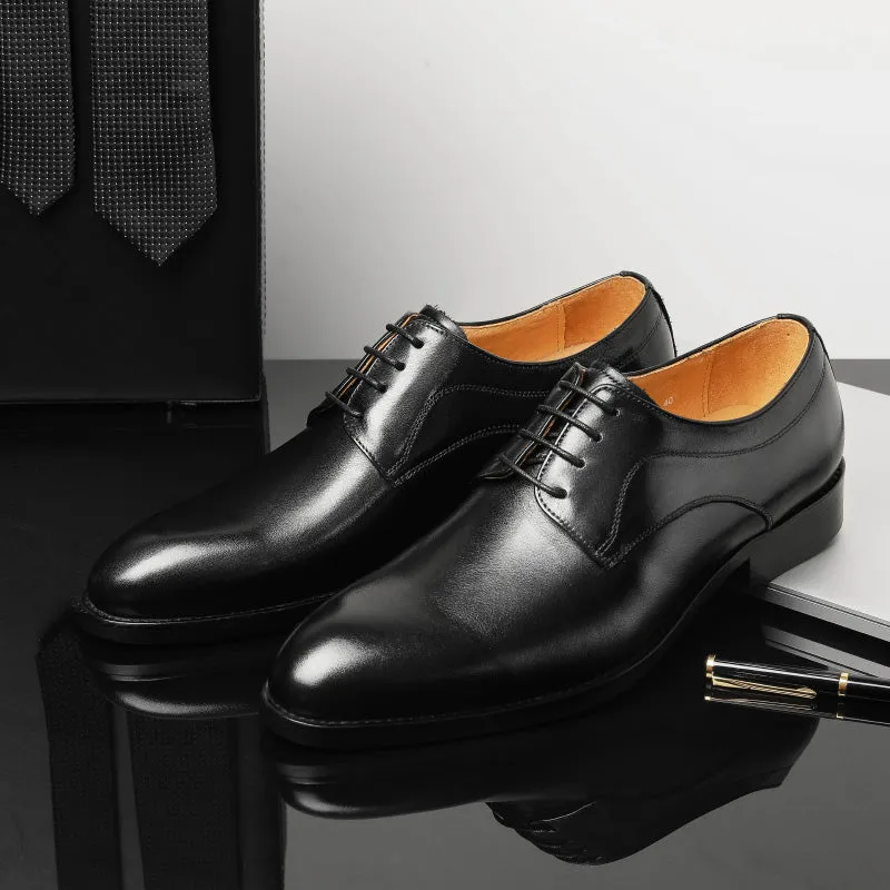 Wedding Luxe Exotic Leather Pointed Oxfords