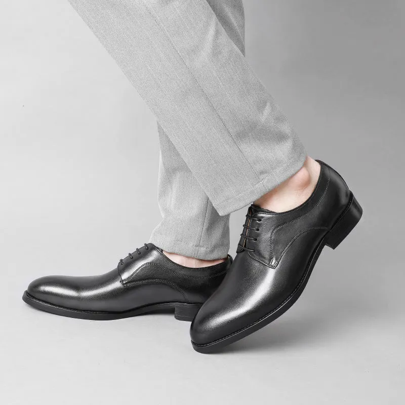 Wedding Luxe Exotic Leather Pointed Oxfords