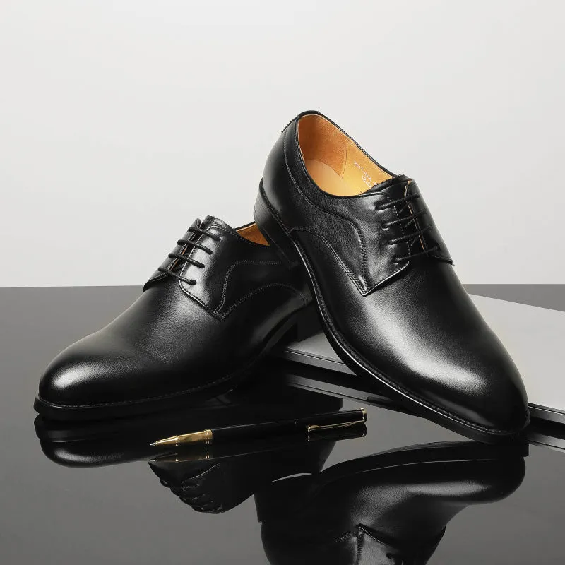 Wedding Luxe Exotic Leather Pointed Oxfords