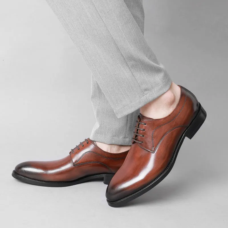 Wedding Luxe Exotic Leather Pointed Oxfords