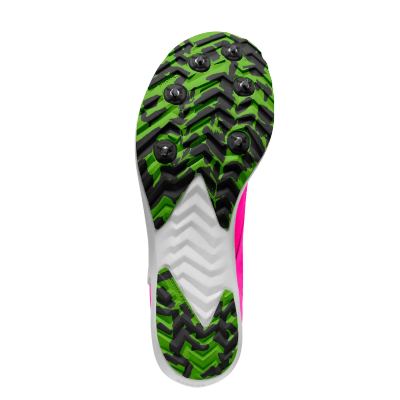 Womens Draft XC Spike  Pink Glo/Green/Black (D Width)