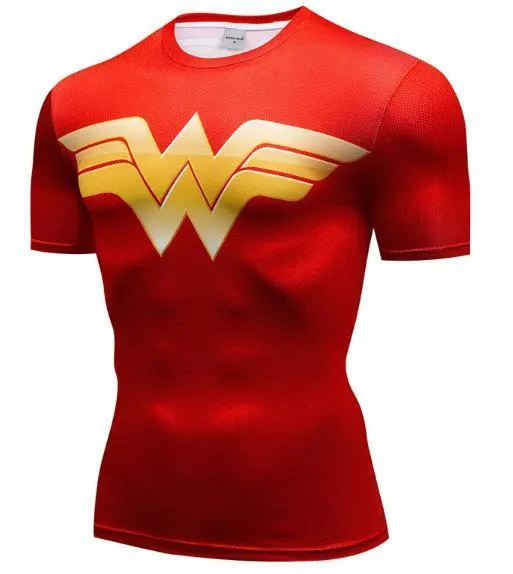 Wonder Woman 'Classic' Compression Short Sleeve Rash Guard