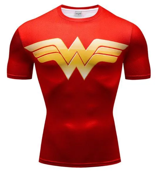 Wonder Woman 'Classic' Compression Short Sleeve Rash Guard