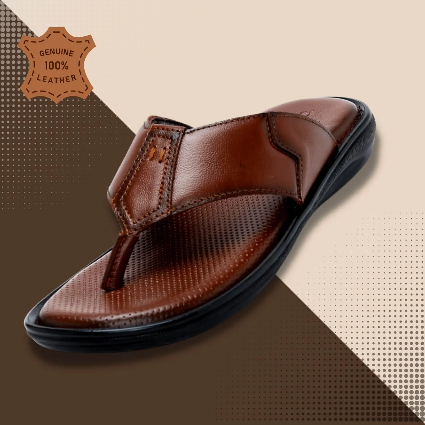 Zoom Shoes  Casual Leather Slippers For Men C-26