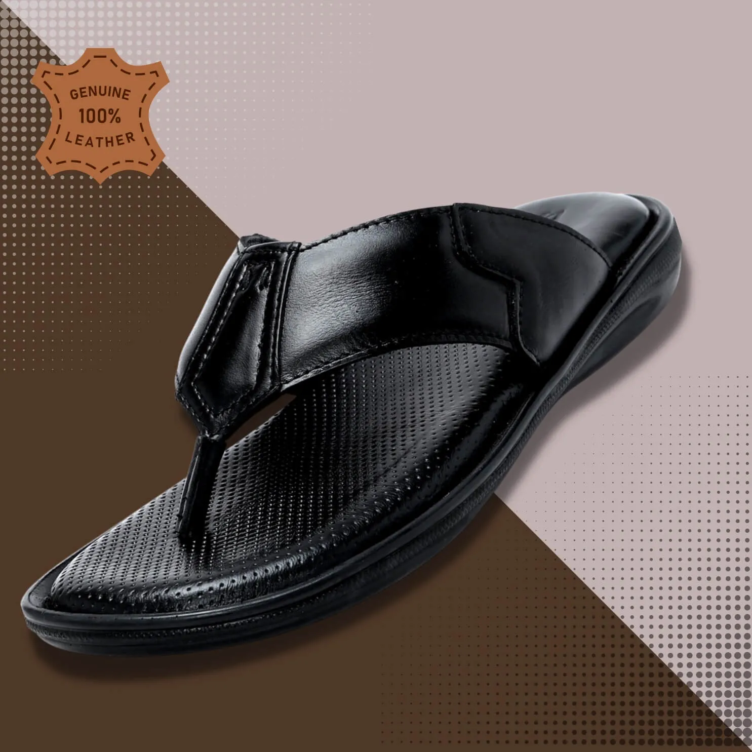 Zoom Shoes  Casual Leather Slippers For Men C-26